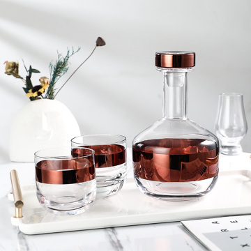 Factory Wholesale Modern Simple Hand Blown Decanter Set - Elegant Wine Gift