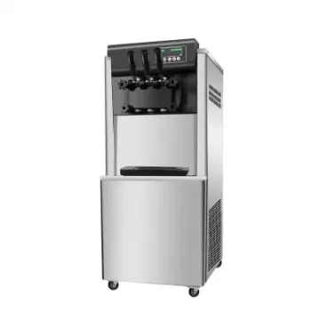 Commercial Gelato Machine Black Color Self Soft Service Ice Cream Making Machine