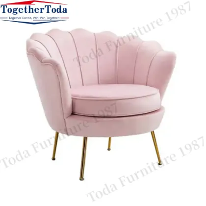 Living room velvet single sofa velvet chair