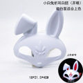 Base em branco para máscara DIY em espiral de anime sem pintura