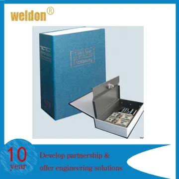 Security Cash Money Box with Locker and key Book Safe