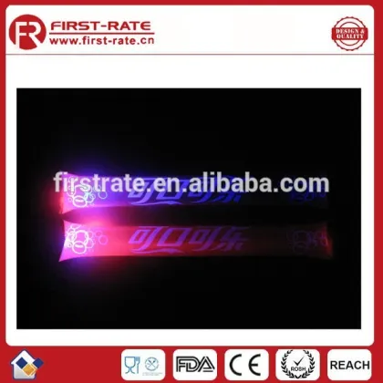 Flask cheering sticks/inflatable air sticks with light,foodball clappers