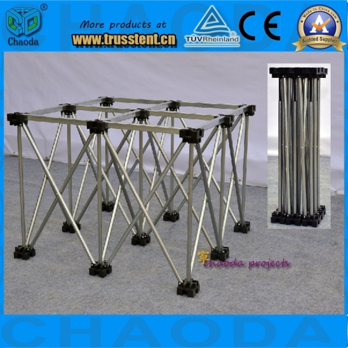 Easy fast install foldable stage