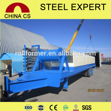 Arch roof building machine,curved roof roll forming machine