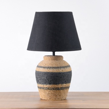 Lampu Meja Pola Rope Antik Antik &amp; Lampu Tabel Semen: Solusi Pencahayaan Estetika