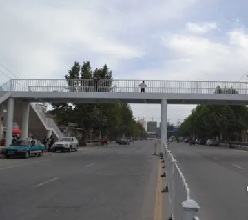 Overcrossing Steel Structure Pedestrian Bridge