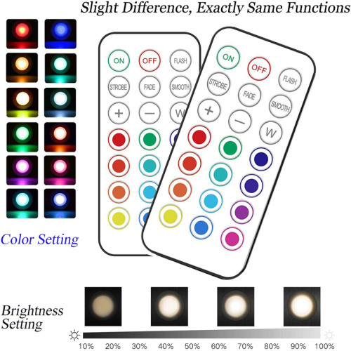 13 Colors RGB LED Puck light