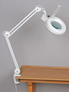 New Adjustable Glass Led light Magnifying lamp with Clamp