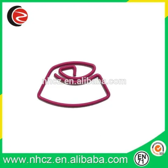 Pink Iron Shaped Paper Clips