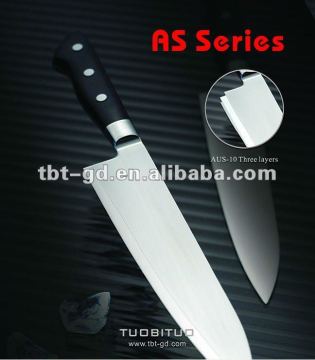 Japanese Sushi knife Chef Knife- hammed handle and Japanese blade stainless steel AUS8 AUS10
