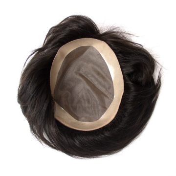 Wholesale High Quality Large Stock Durable Human Hair Toupee for Men