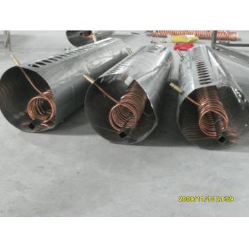 copper coil pre-heated solar heating