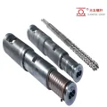 Alloy precision-machined heavy-duty nylon kahanay twin screw at bariles