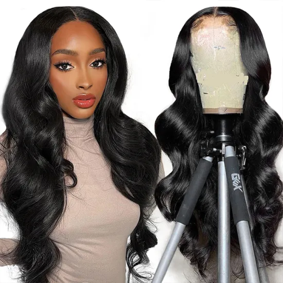 Factory Price Swiss 13X6 Hd Lace Frontal Wig Pre Plucked Brazilian Hair Wig With Black Women 100% Human Hair Wig Lace Front