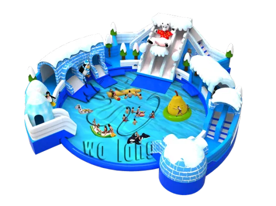 new design Beautiful adult inflatable water park