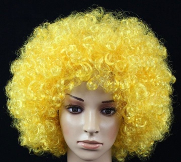 Factory Afro Short Curly Wig - Unisex Cosplay Wig for Parties & Festivals