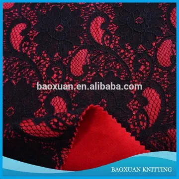 polar fleece bonded lace warm winter coat fabric