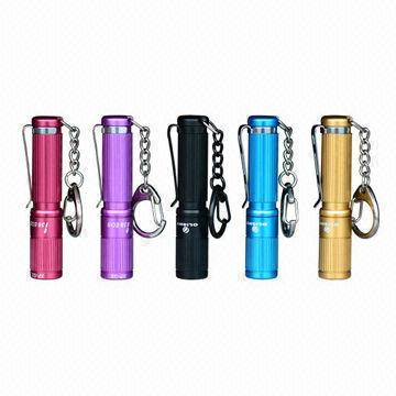 LED Flashlights, Available in Five Colors, Red, Blue, Purple, Gold and Black, Gift Purpose