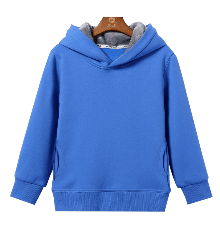 high quality 100%cotton kid plain sweat shirt hoodies