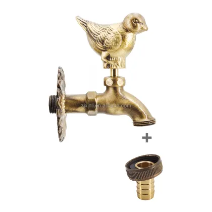 Antique Brass Magpie Bib Tap