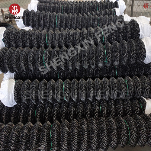 Black Chain Link Mesh Fence Custom Commercial Galvanized Chain Link Net Fences Manufactory