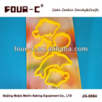 Animal shaped cookie cutter set,plastic biscuit cutters