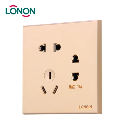 London Brand Two Way Wall Switch Socket