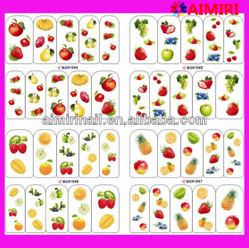 fruit nail sticker water transfer decal nail sticker BOP044-047