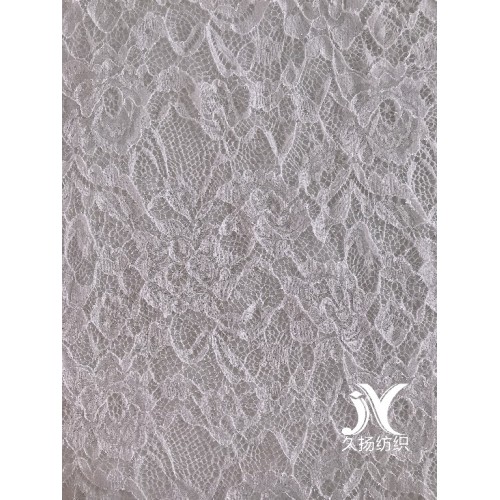 Shiny Nylon Poly Lace Knit Fabric