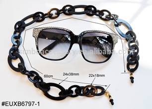 acetate link glasses chain,acetate glasses cord,glasses rope,high end glasses accessories,hot new product for 2017
