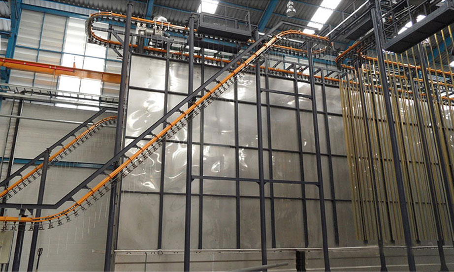 Vertical Profile Powder Coating Line
