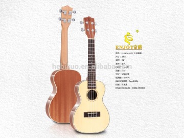 E-UK24-03Y spruce top sapele ukulele ,kids guitar, 24 inch