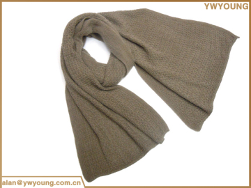 plain grey color simple design acrylic scarf