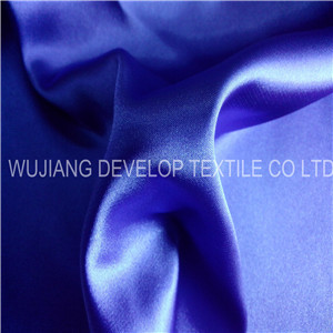 Polyester Silk Stretch Twist Satin Fabric for Dress Fabric