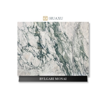 Huaxu Natural Luxury Calacatta Green Marble Slab