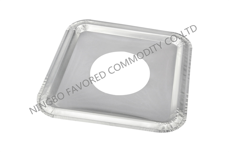 Aluminum foil container square burner bibs liner