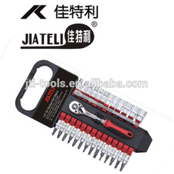 1/4" 28pcs Socket Set with Plastic Hanger, DIN standards, crv, mini socket set