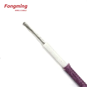 Silicone fiberglass braided 300V 200C UL3122 Wire Cable