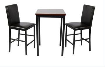 Modern Appearance furniture high coffee table royal black leather chair