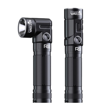 Professional Warsun R3 Multi-purpose Tool with Magnetic Head Rotation, 90 Degree Mini LED IP45 Torch, 1000 Lumen Rechargeable Flashlight