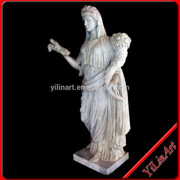 Stone lady statue, marble lady statue for garden