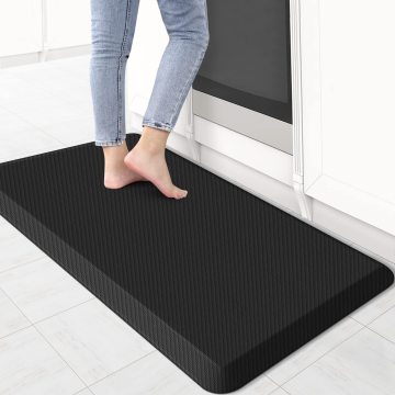 最高のキッチンマット：快適な調理用の防止、防水性、防水性、滑り止めのラグ、スタンディングデスクマット