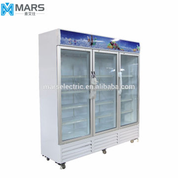 Hot Sale LC-1200F MARS 1200Liters Three Doors Vertical Showcase Cooler