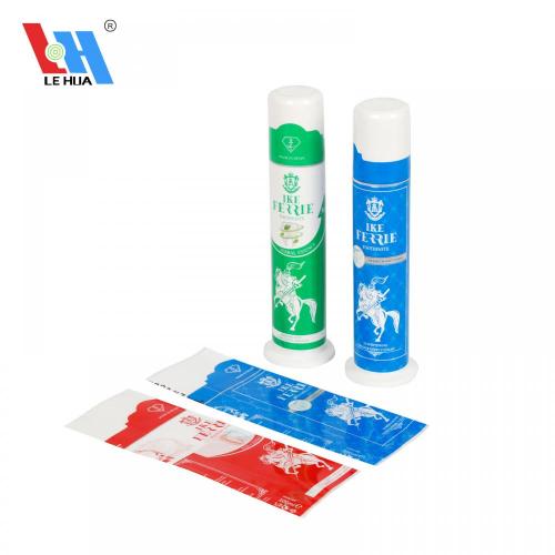 Etiqueta de manga retráctil personalizada para tubo de pasta de dientes