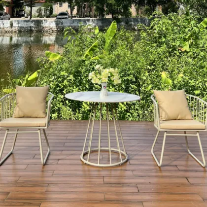Outdoor Metal Bistro Table and Chair Set