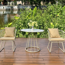 Modern Outdoor Garden Set Outdoor Metal Bistro Table and Chair Set Supplier