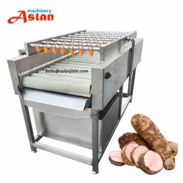 Scallop Brush Cleaning Machine | Potato Brush Cleaning Machine | Spray Type Roller Tomato Washing Machine