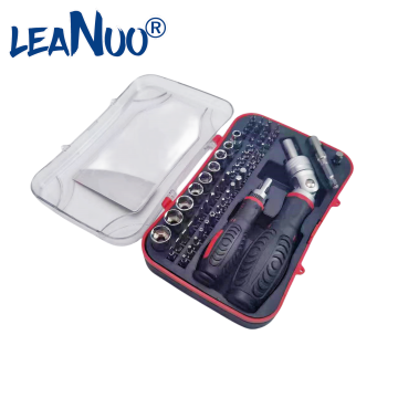 Leanuo 61 in-1 Ratchet Screwdriver مجموعة لأدوات إصلاح المنزل والكمبيوتر