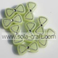 A Variety Of Bowknot Acrylic Lucite Cheap Beads With Silver Point On Surface