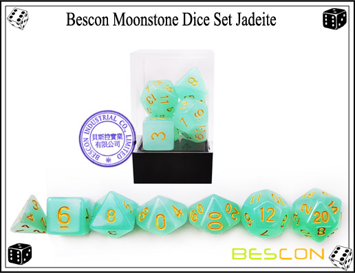 Jadeite Dice Set-5